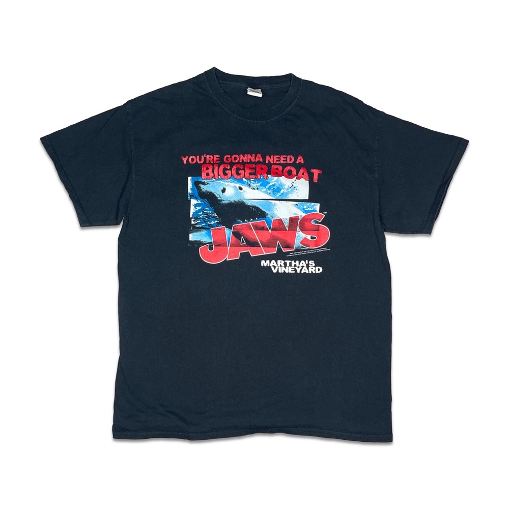 Jaws Martha’s Vineyard Graphic Black Tee Shirt
